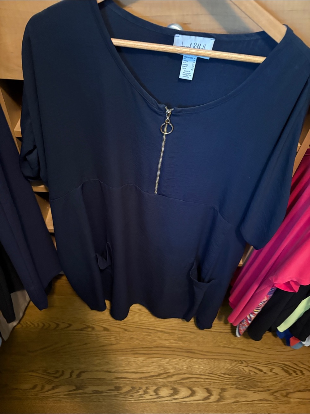 Joseph Ribkoff dress with pockets navy